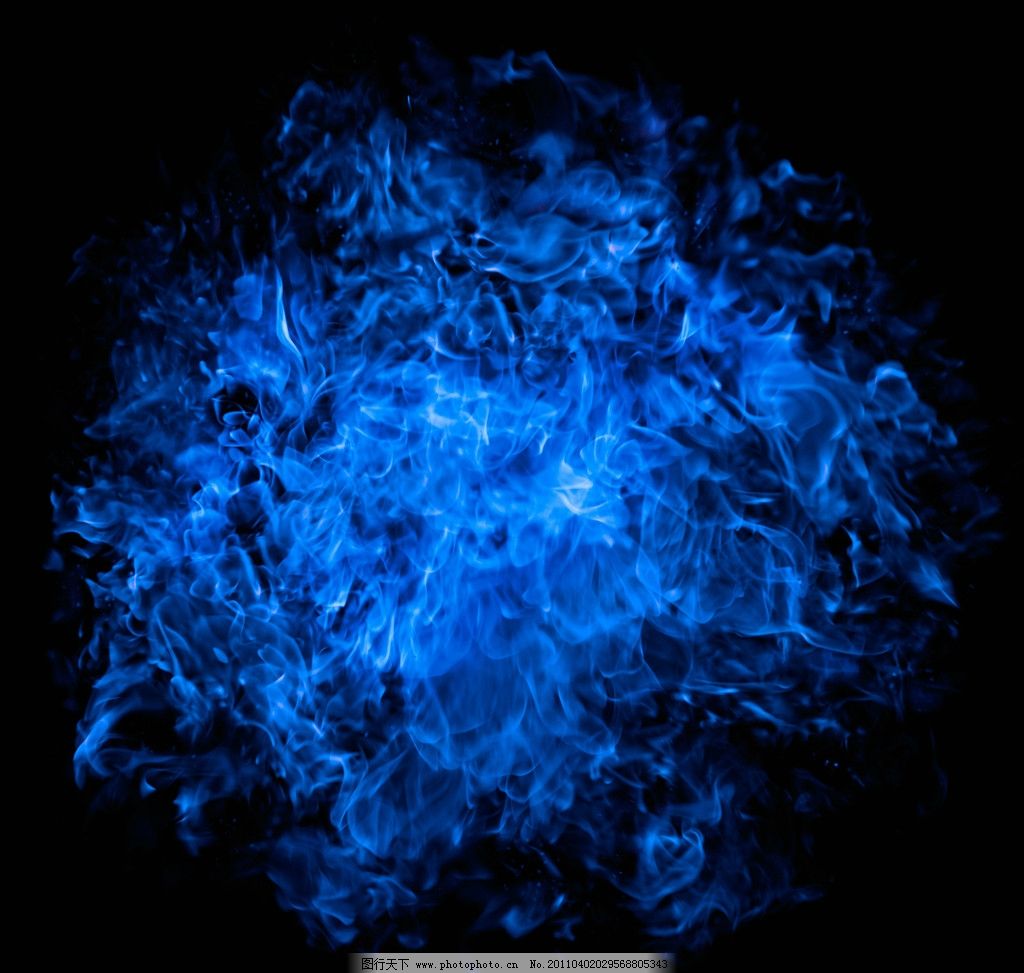 蓝色火焰图片,蓝色火光火焰 火花 蓝火 燃烧 淡蓝火焰-图行天下图库