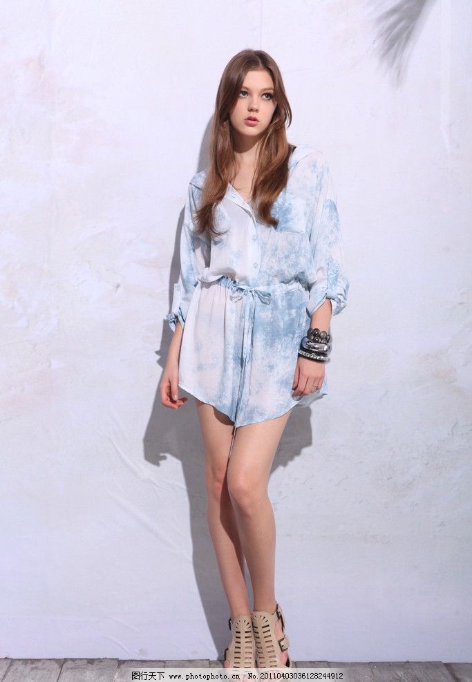 时尚夏装 欧美女模特图片