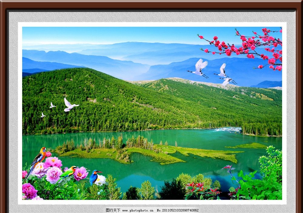 花草风景图片/山水花鸟风景图片大全/中国最美山水风景图片/山水风景