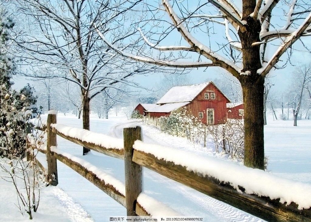 雪景视窗 雪地 红色 房子 雪景 风景 温馨房屋 冬季 冬天 家