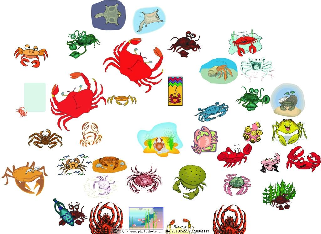 卡通海洋动物图片_卡通动物海洋简笔画_手绘卡通海图片