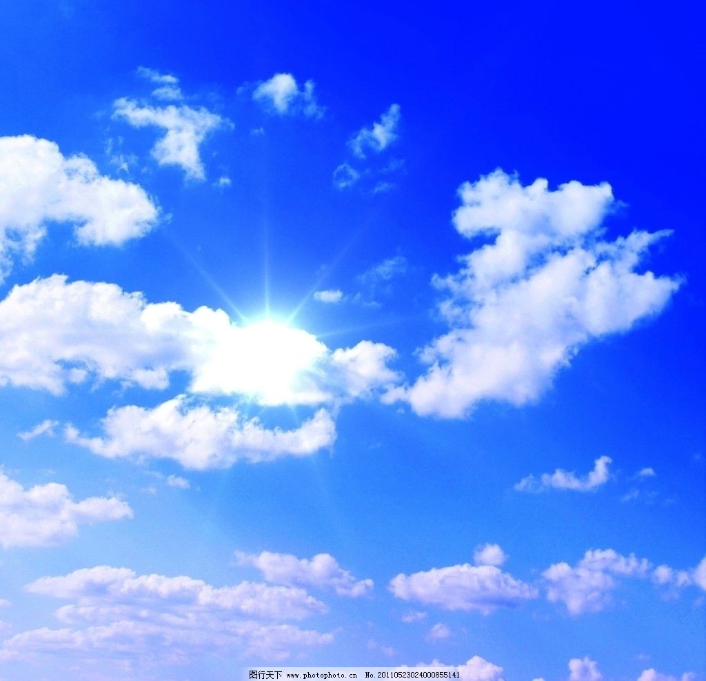 蓝天白云 蓝天 白云 天空 云彩 云朵 阳光 自然风光设计 自然风光