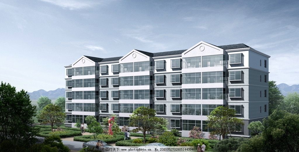 当阳市某社会主义新农村民居住宅楼套图5套|关