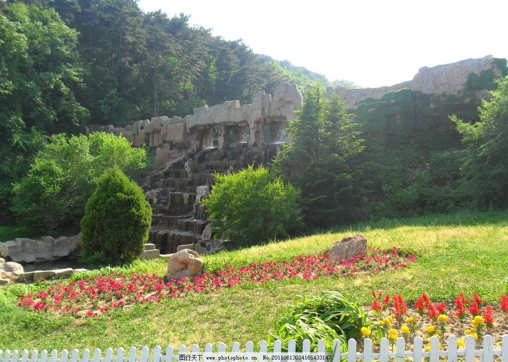 风景 千山 夏天 大山 庄园 草地 旅游摄影 自然风景