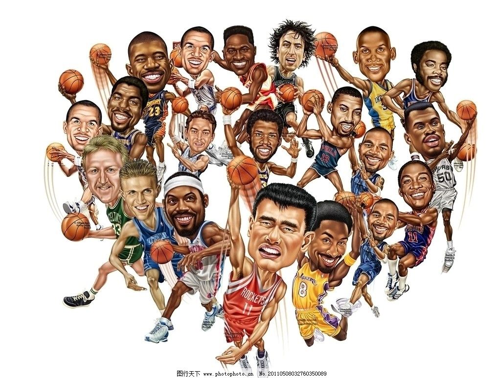 NBA球星设计图__动漫人物_动漫动画_设计图库_昵图网nipic.com